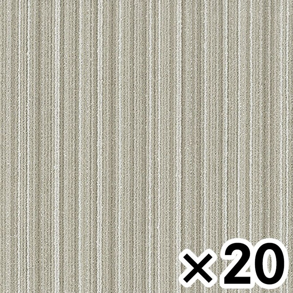 東リ タイルカーペット GA1766W&times;20枚セット【メーカー直送・代引不可】, GA1766W&times;20, 幅500mm&times;奥行500mm&times;高さ6.5mm
