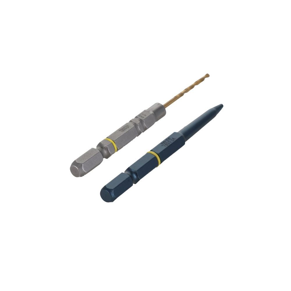 VESSEL 特定用途用ビット ネジはずしビットスリム M3〜M4 ステンレスネジ対応 NEJー4, シルバー, M3〜M4