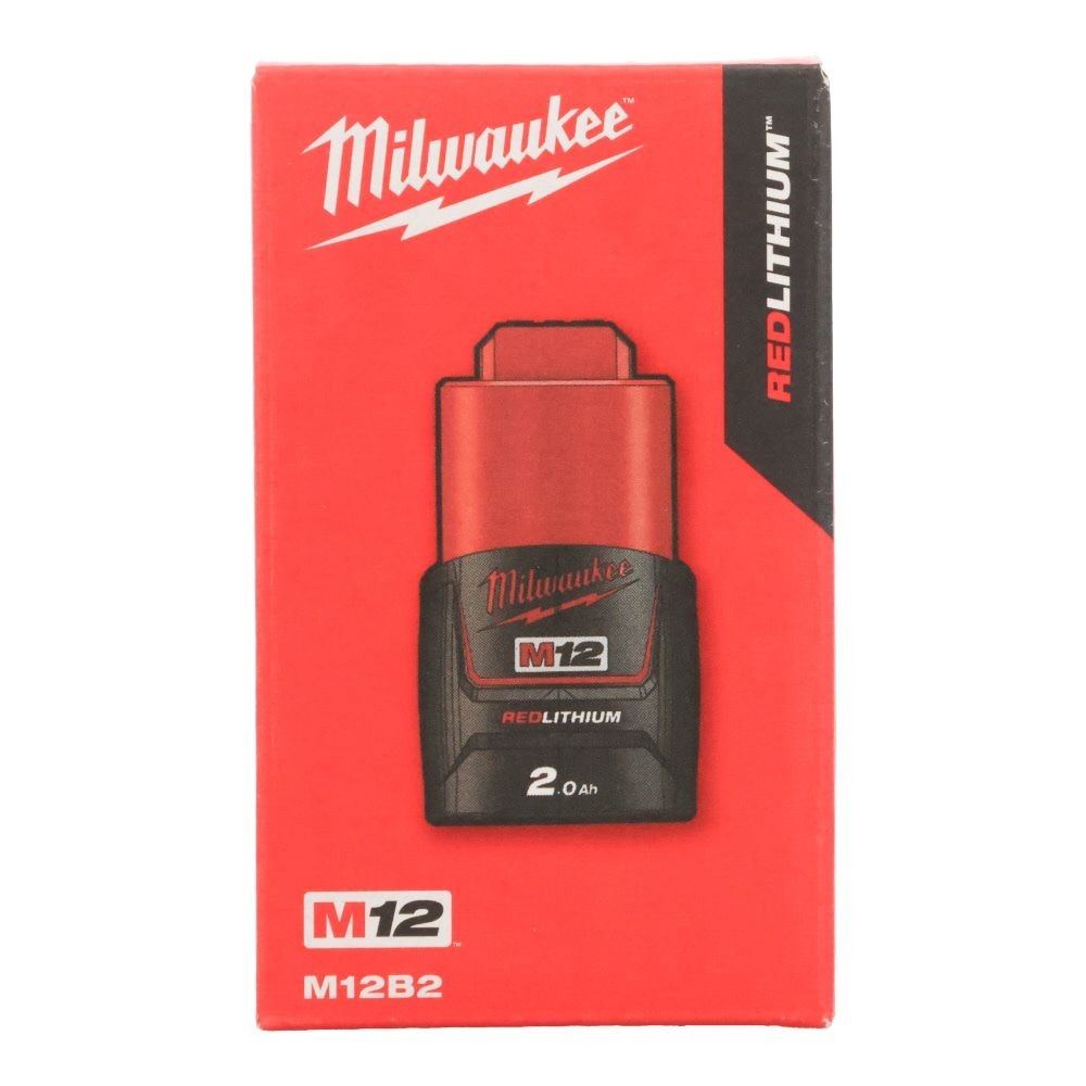 Milwaukee M12 2.0Ah バッテリー, 2.0Ah, 12V