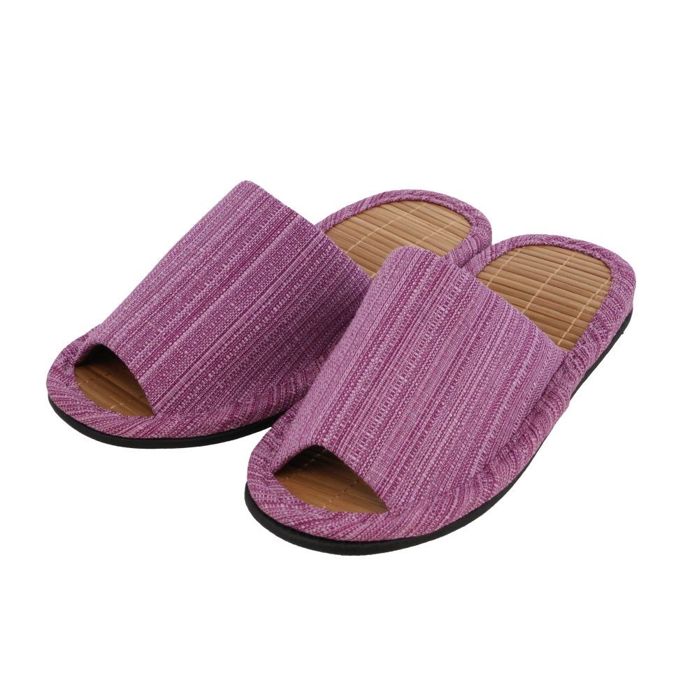 竹中敷きスリッパ, パープル, Mサイズ
