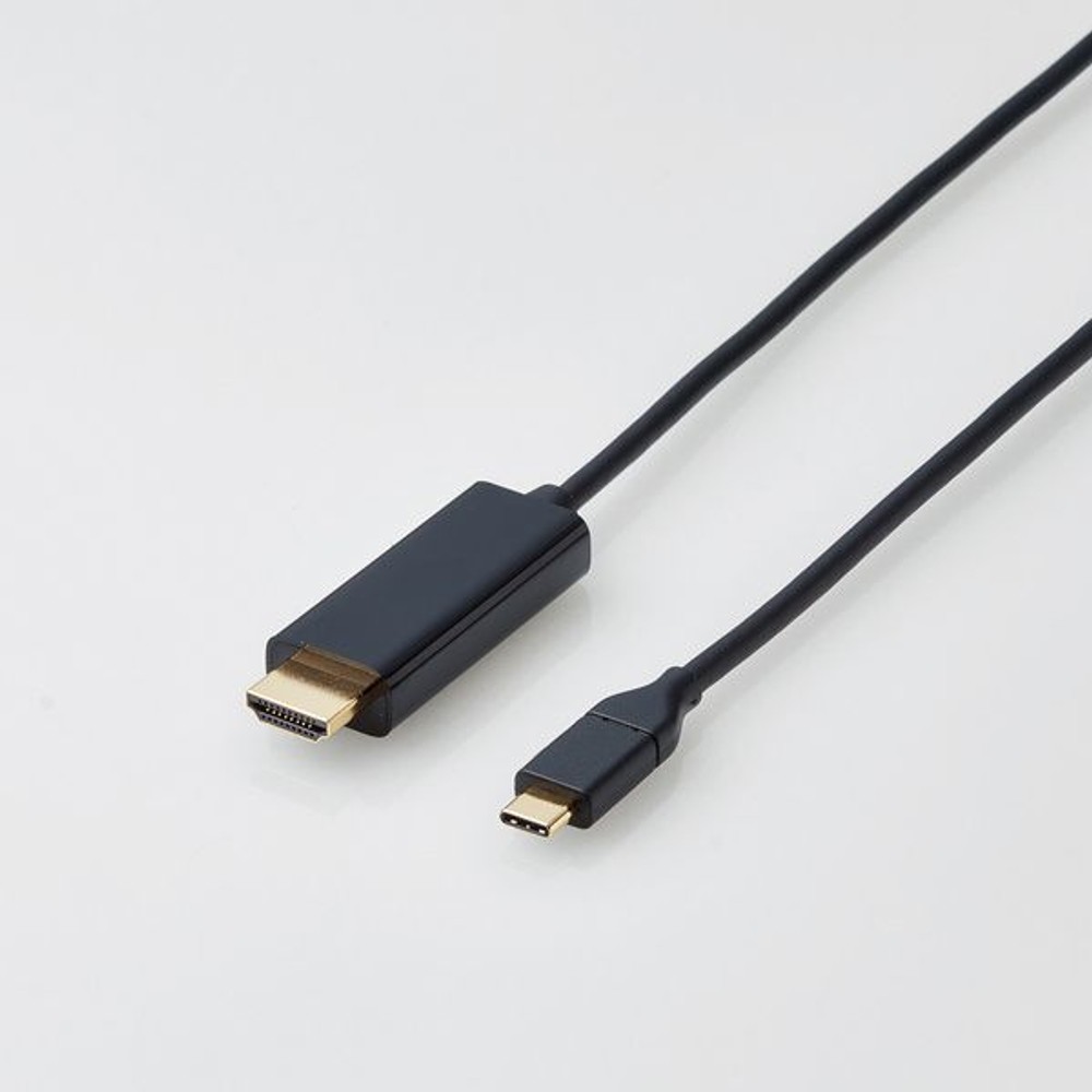エレコム　USB TypeC用HDMI変換ケーブル　2m, ブラック, 2.0m