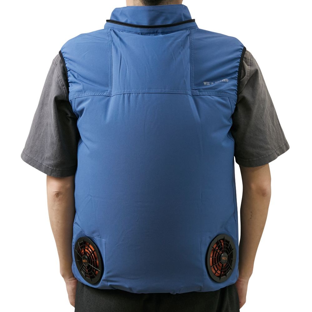 【2025年モデル】ウイザ WIZ'A 空調ウェアＰＲＯ　ベスト　ブルーグレー, ブルーグレー, Lサイズ