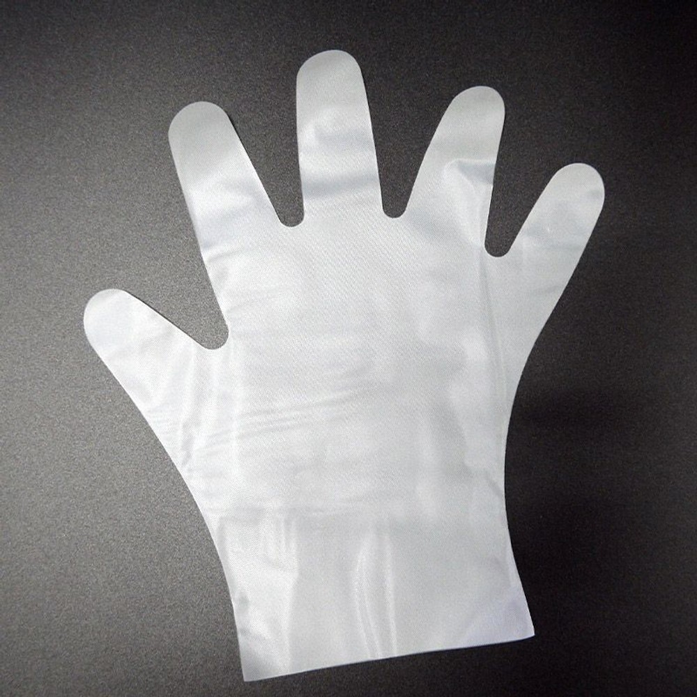 食衛法適合ポリエチレン手袋　100枚入り　厚手, 厚手（L）, Ｌサイズ