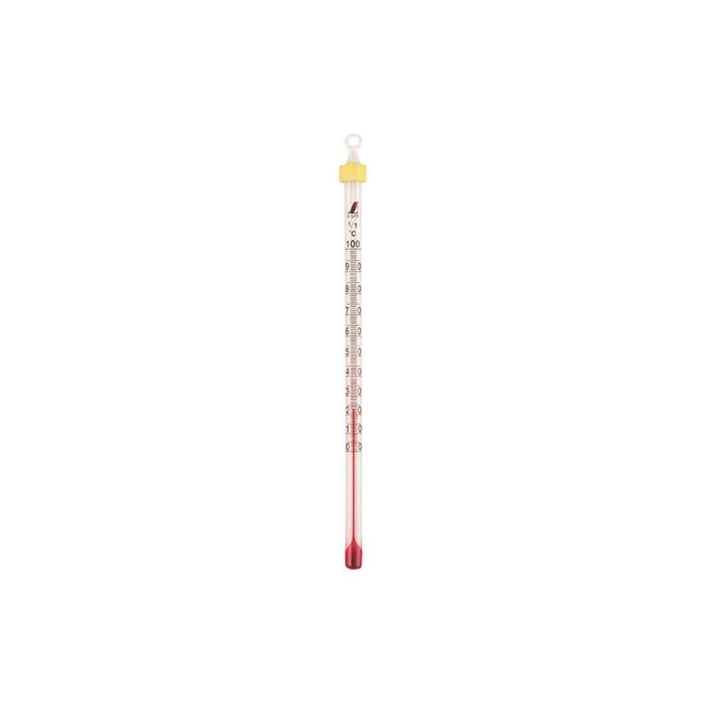 棒状温度計 ガラス製 H-4S 0~100&deg;C 15cm, 72748, 15cm