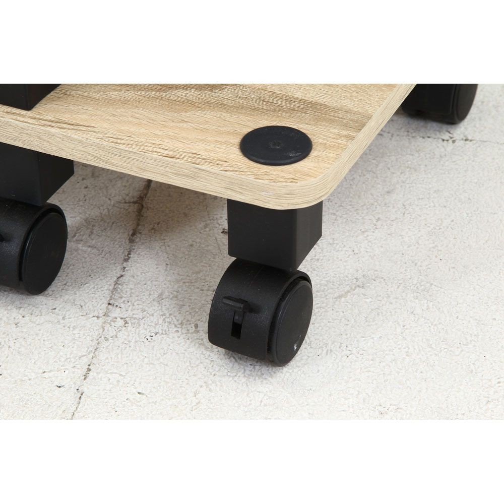 不二貿易 フィット　ＴＶ台（キャスター付）　オーク【メーカー直送・代引不可】, オーク, 幅800mm&times;奥行295mm&times;高さ445mm