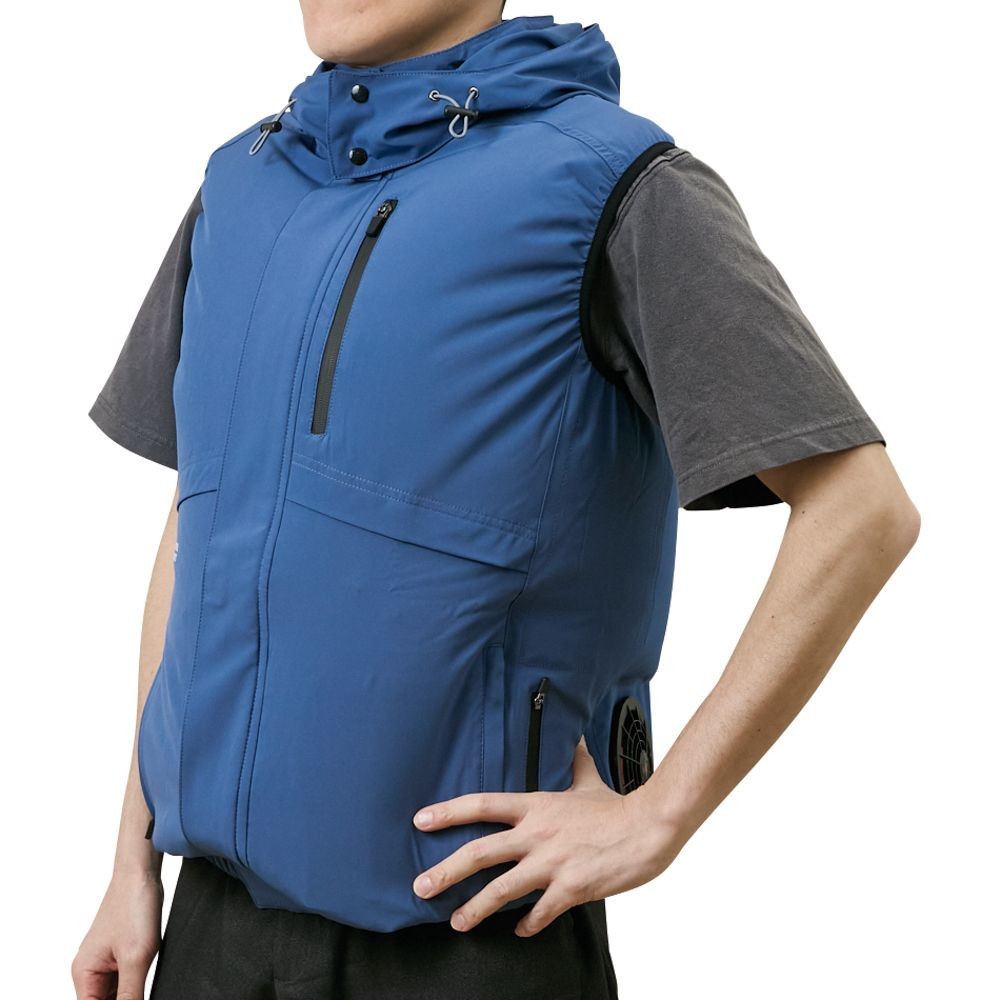 【2025年モデル】ウイザ WIZ'A 空調ウェアＰＲＯ　ベスト　ブルーグレー, ブルーグレー, Lサイズ