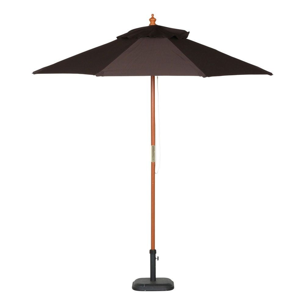 不二貿易  木製パラソル　210ｃｍ, ブラウン, 直径約209cm