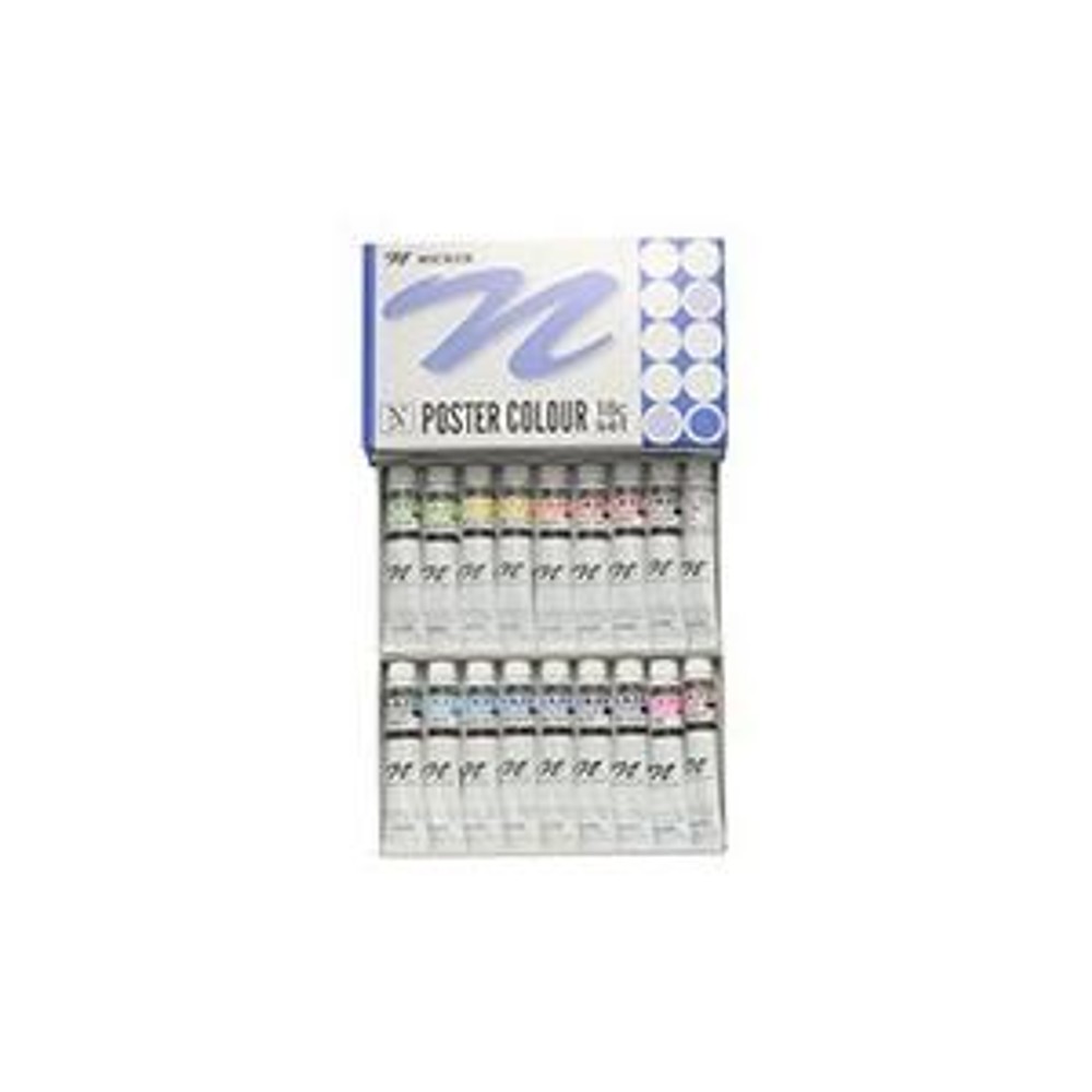 ニッカー ポスターカラー 不透明水彩絵具 18色セット PCT18, ポスターカラー 不透明水彩絵具, その他サイズ１