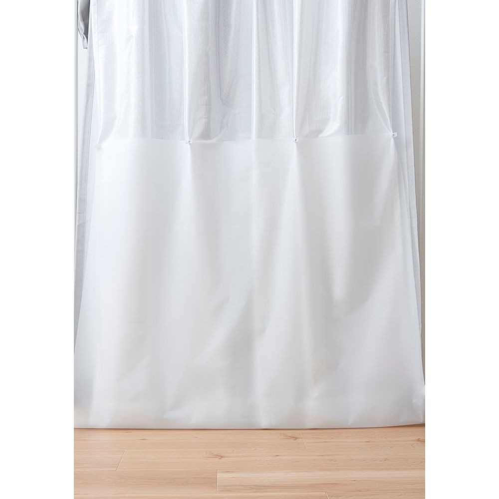 はさむだけ　すきま風防止スクリーン　無地１００×１００ｃｍ, ホワイト, 100×100cm