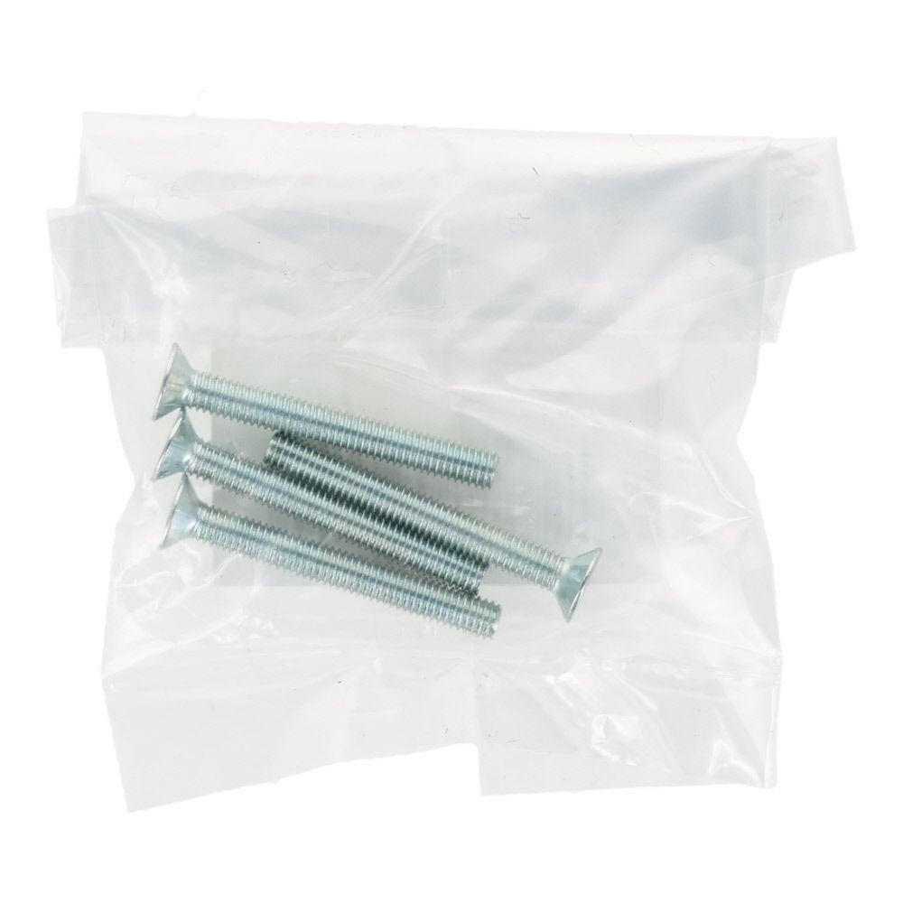 小ねじ　皿　ユニクロ　Ｍ３&times;２５ｍｍ　４本入, シルバー, M3&times;25mm