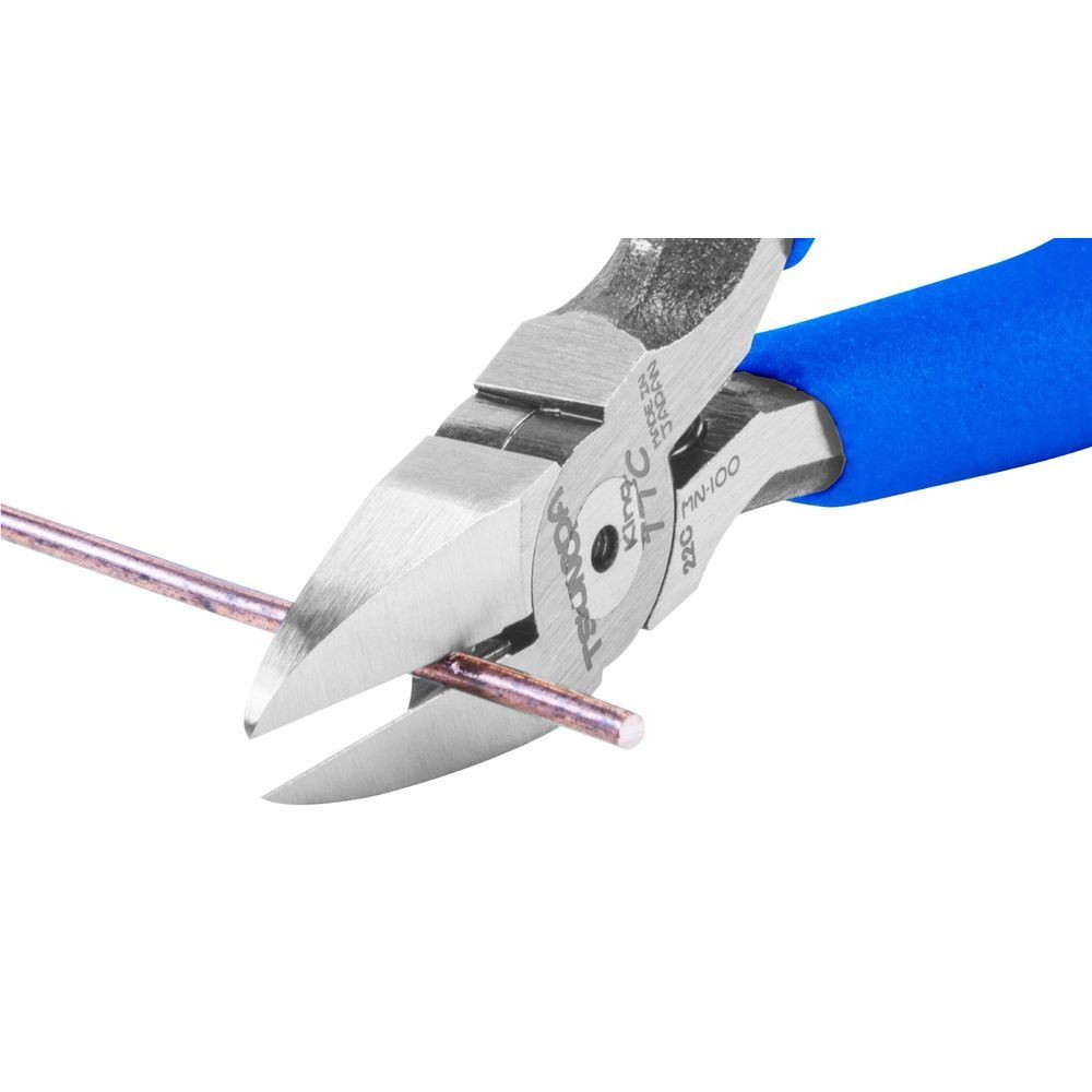 ツノダ（Tsunoda） プチプラ　プラニッパー　１００ｍｍ　バネ付 PN-100, ブルー, 100mm