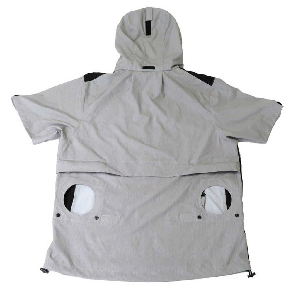 【Mdware削除】【数量限定】【値下げ】破れにくい生地を使った空調ウェア　半袖　グレー, グレー（S), Sサイズ