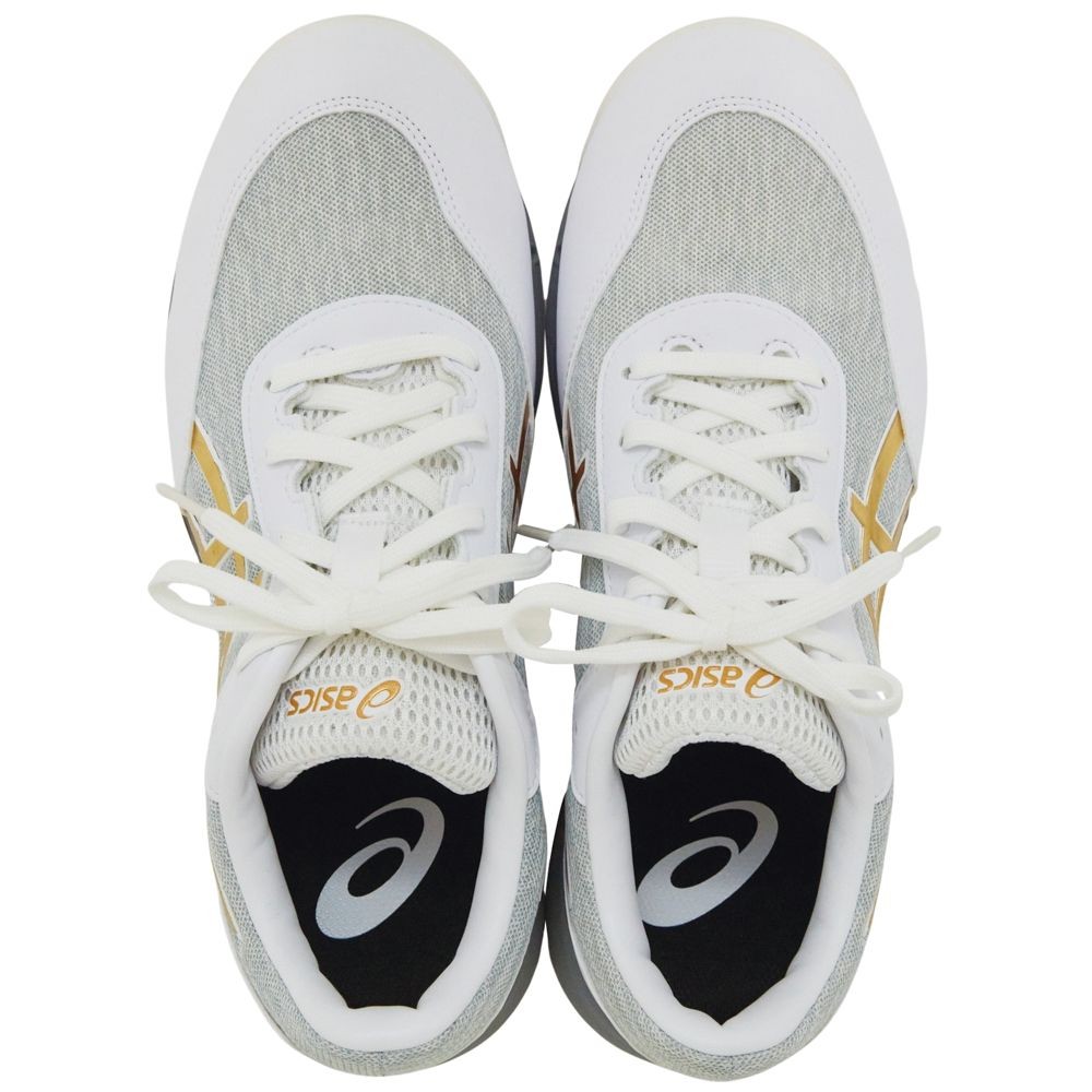 アシックス（ASICS） ウィンジョブCP212 AC ホワイト&times;ピュアゴールド, ホワイト&times;ピュアゴールド, 25.5cm