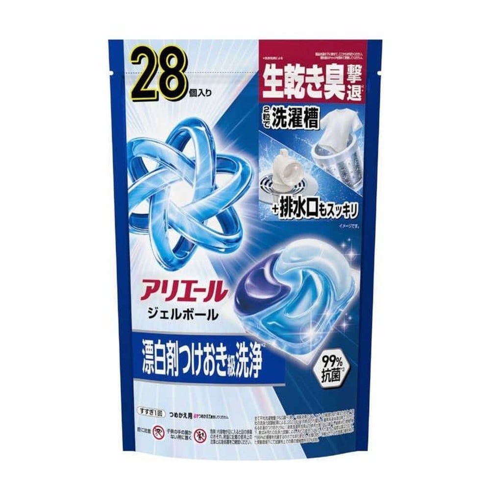 P＆G アリエール ジェルボールプロ つめかえ ハイパージャンボサイズ 28個, ハイパージャンボ, 28個