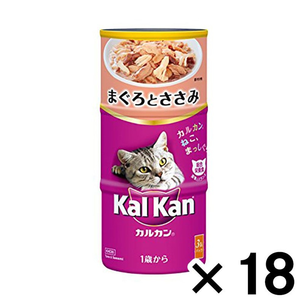 カルカン　1歳からまぐろとささみ　160ｇ×3P ×18個セット, その他カラー１, その他サイズ１
