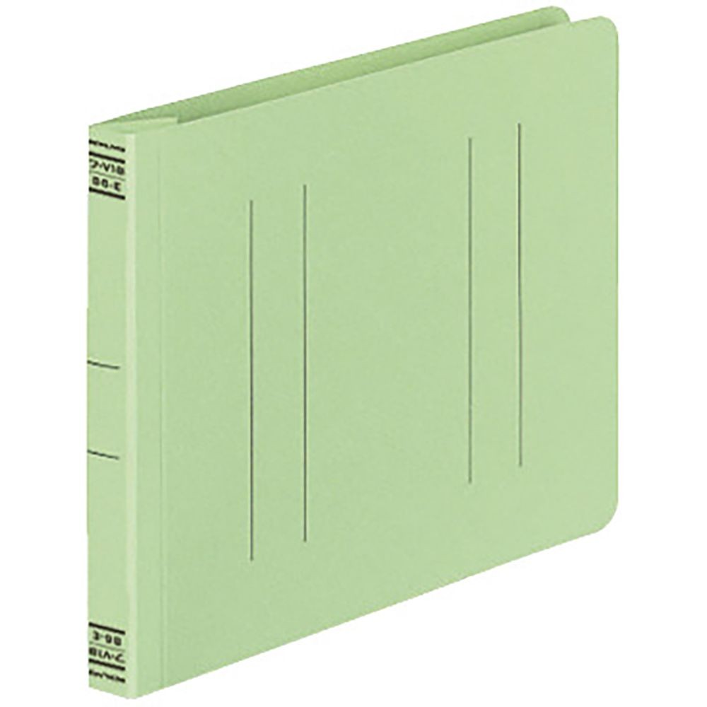 コクヨ　フラットファイルV樹脂製とじ具B6横 15mmとじ 緑 フ-V18G, 緑, B6E