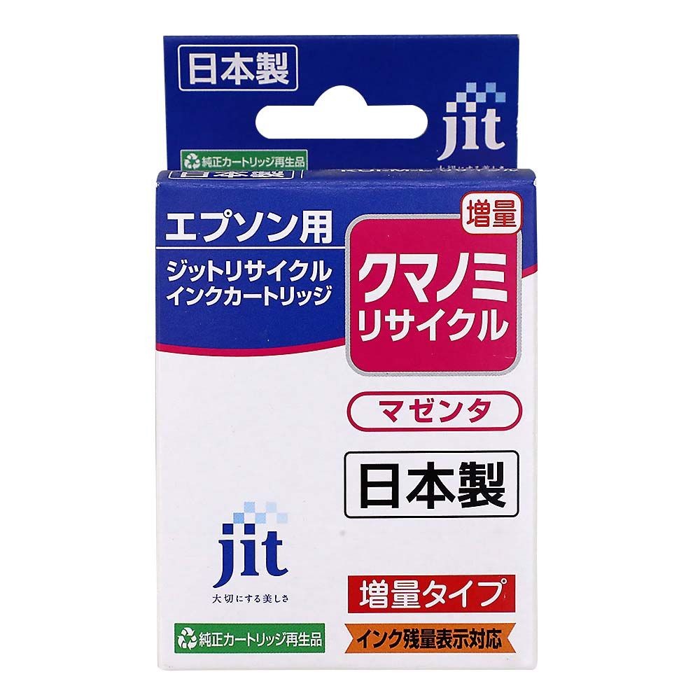 JIT　リサイクルインクエコ　クマノミKUI-M-L互換, マゼンタ, JIT-AEKUIML