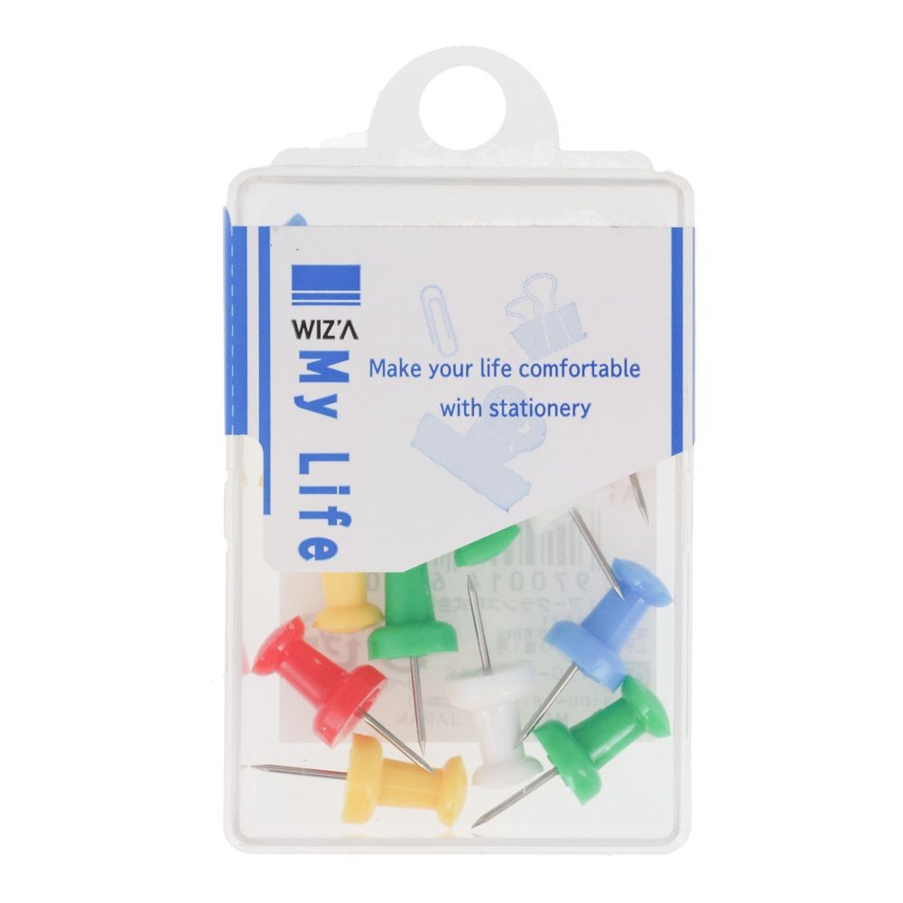 ウィザ WIZ'Aダルマ画鋲ビビット15本入り, ビビッドカラー, 15本入