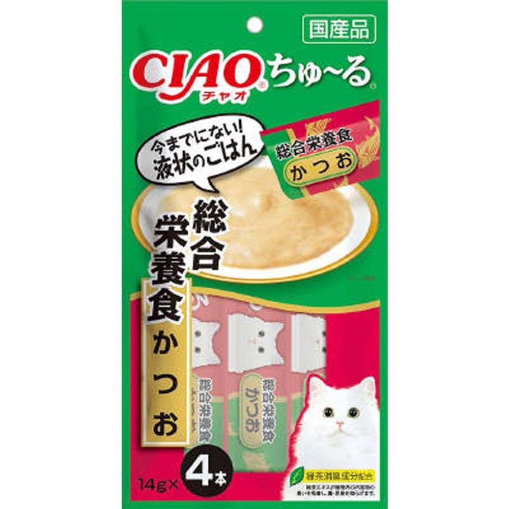 チャオ　ちゅ〜る　総合栄養食　かつお　14ｇ&times;4, 総合栄養食 かつお, 14g&times;4本