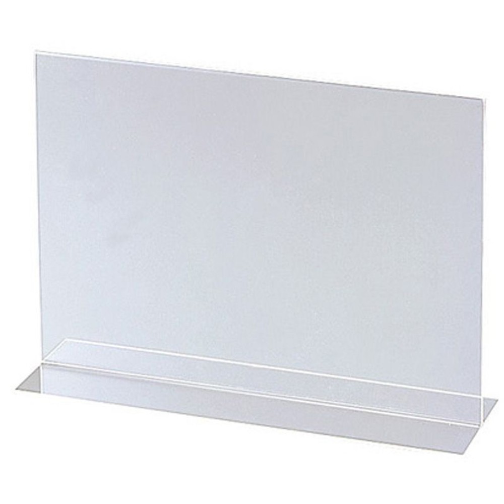 サインスタンド〈両面用〉　A4横置き, 透明, A4ヨコ
