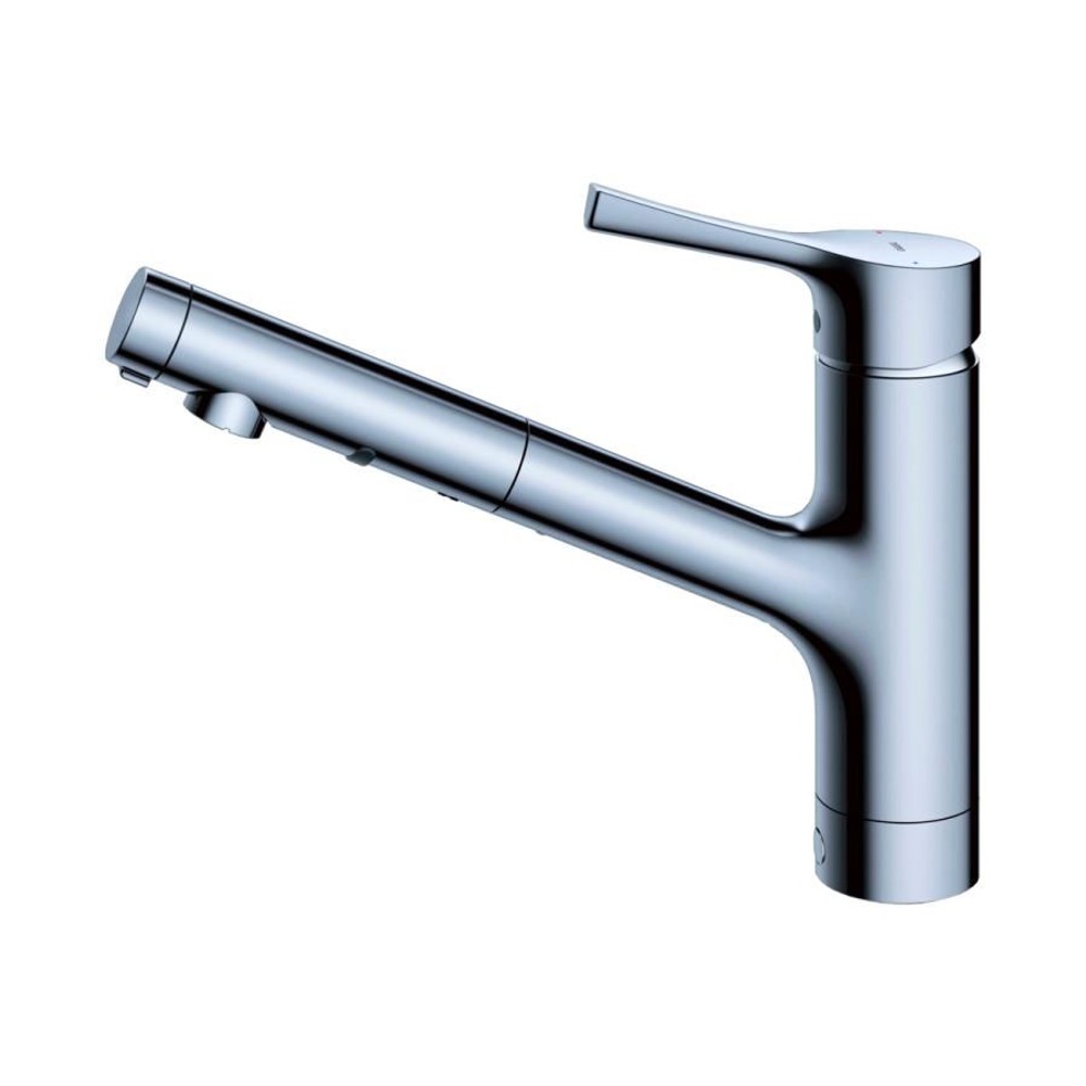 TOTO 台付シングル混合栓 一般地用 TKS05305JA, メッキ, TKS05305JA