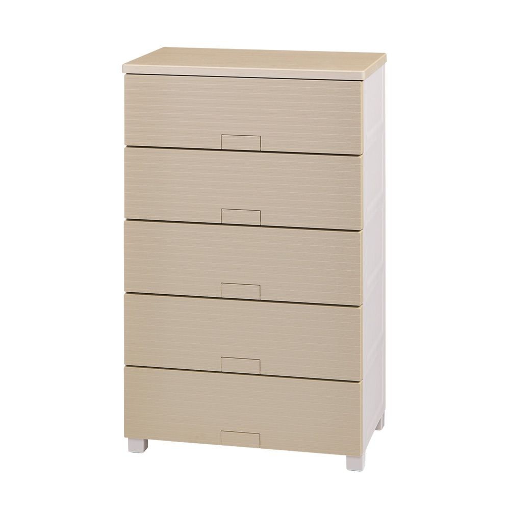 フィッツチェスト　ウッド６５０５　ベージュ, ベージュ, 5段　幅65cm
