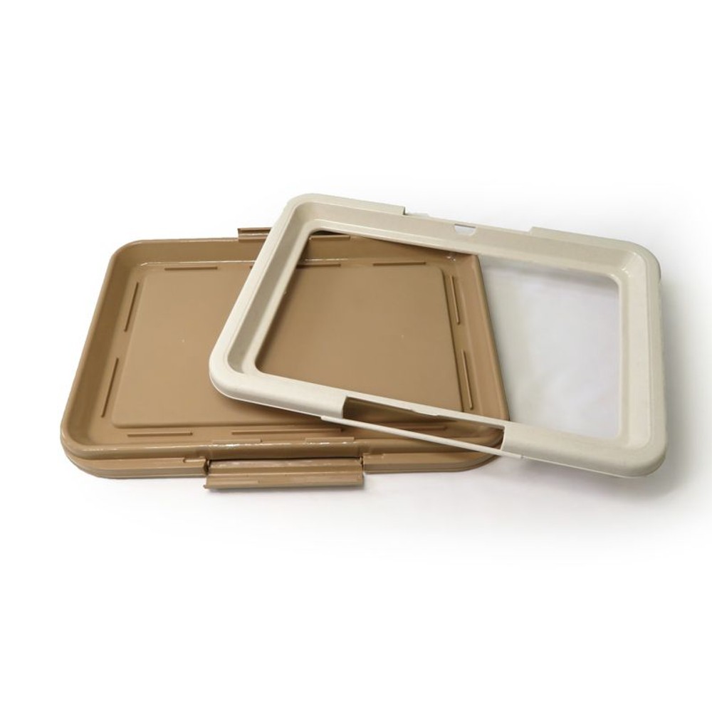 ペットトレー　ベージュ, ブラウン, Mサイズ