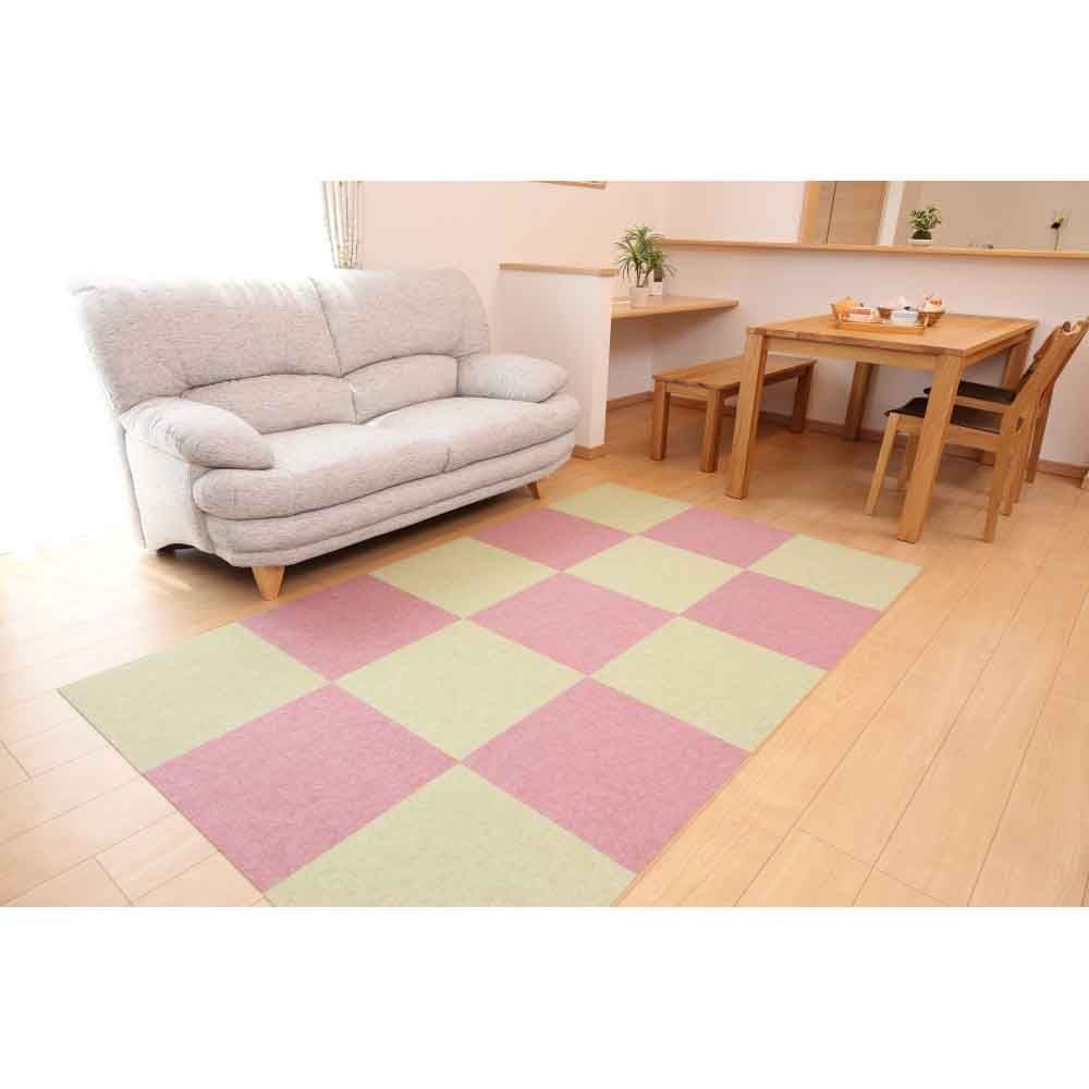 吸着ぴたマット  4P  幅45cm  ×10個セット, グリーン, 幅45cm×10P