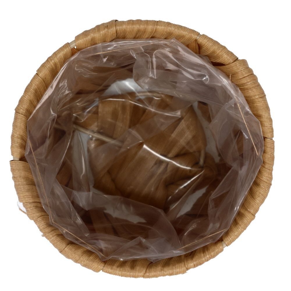 ビニールバスケット　Ｍ　クロス, グレー, M