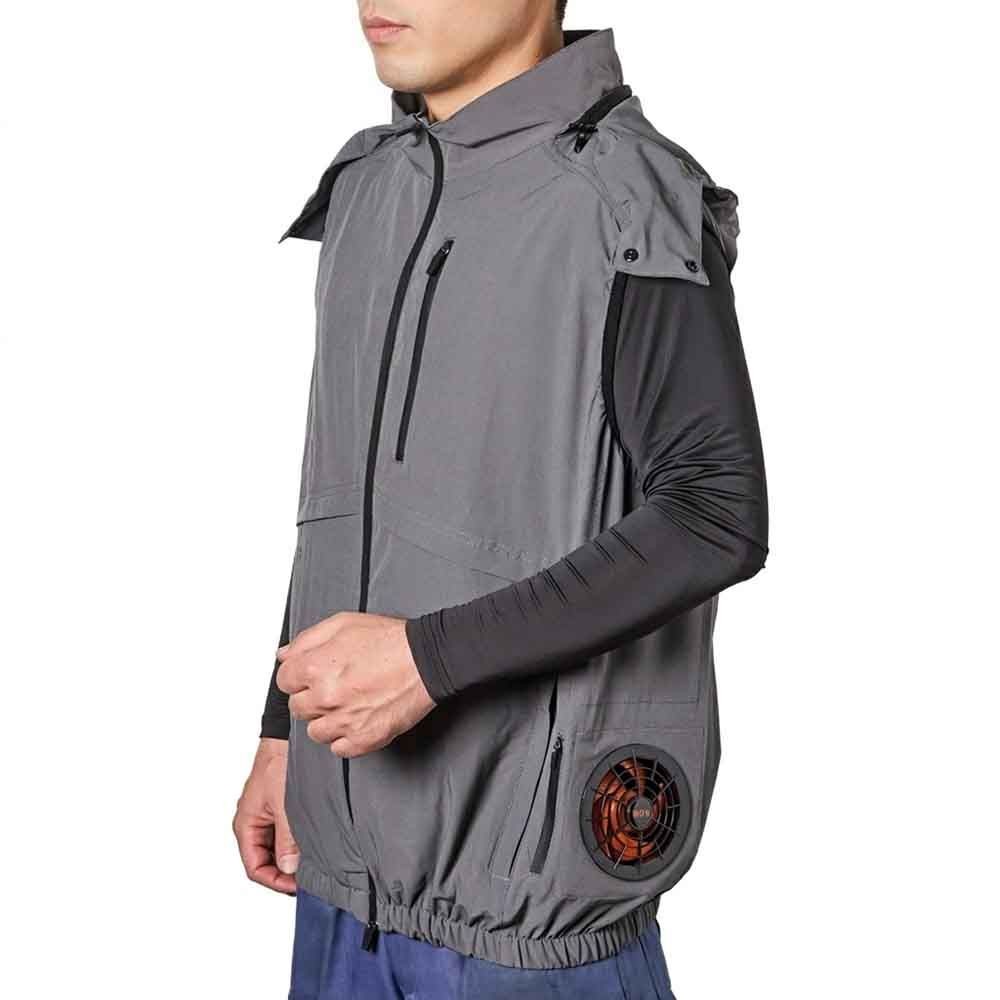 【2026年モデル】ウイザ　WIZ'A　アイストライアングル　フルセット　ベスト　チャコール, チャコール, Mサイズ