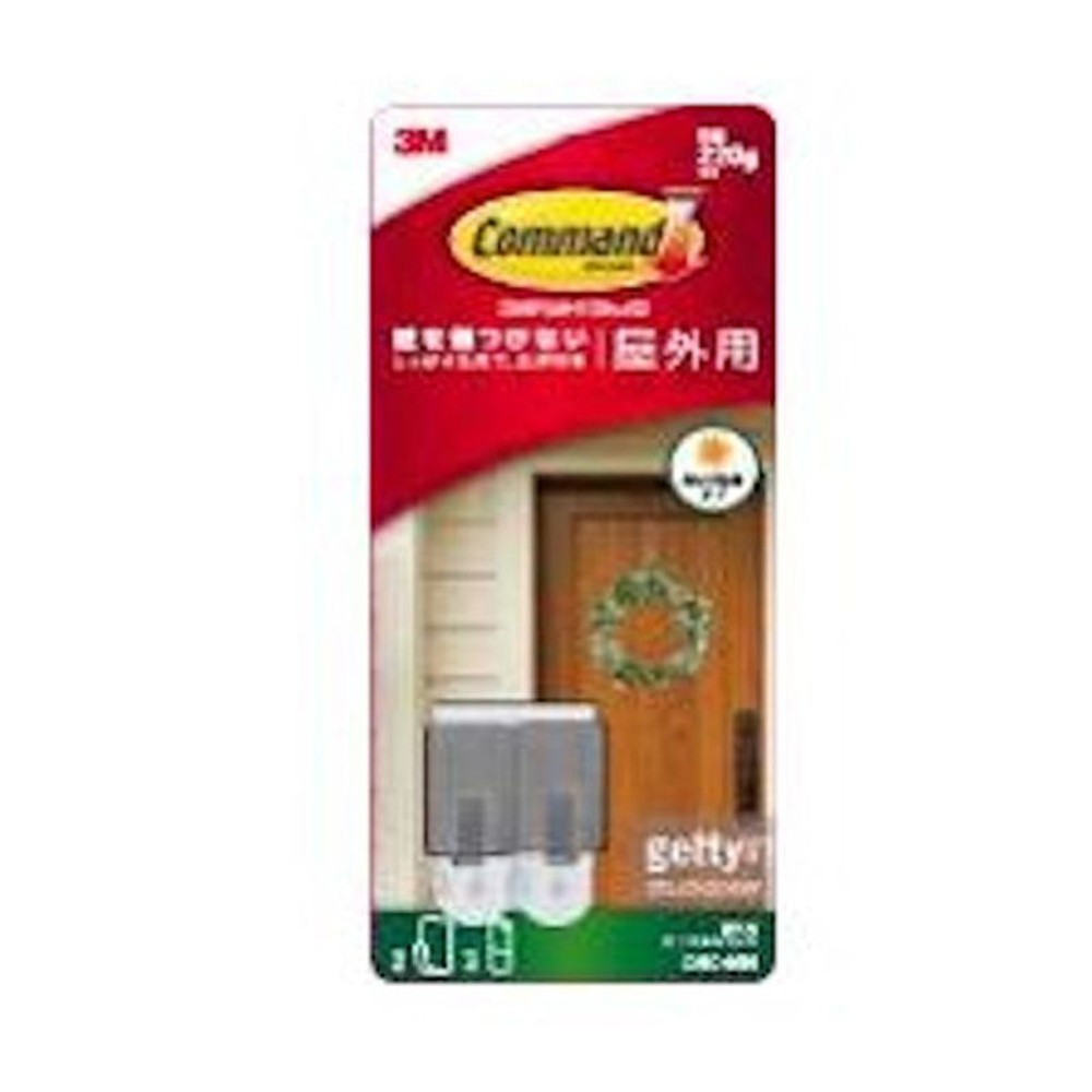 コマンドフック　屋外用　ミニメタルフック, シルバー, 2個入り