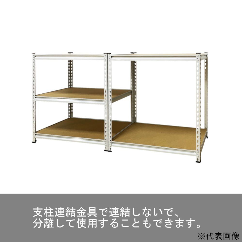 組立簡単ラクラック 幅1200mm  幅120cm×奥行40cm×高さ183cm, ホワイト, 幅120cm×奥行40cm×高さ183cm