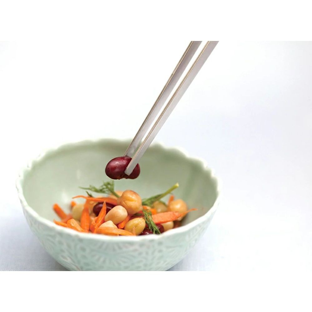 ヨシカワ EAトCO サイバシ トング Saibashi tongs, ステンレス, 幅16mm&times;奥行250mm