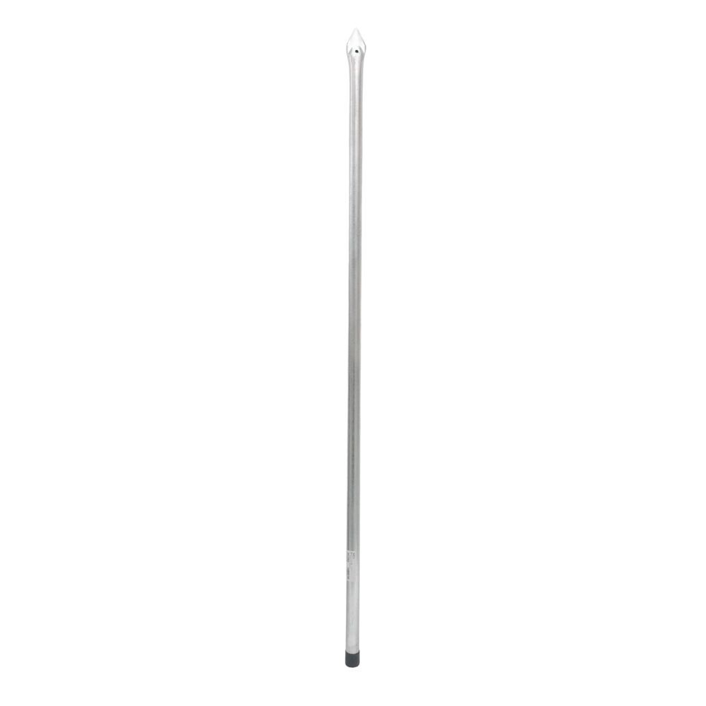 頑丈なアメリカン杭　シルバー　約Φ３２Ｘ１５００ｍｍ, シルバー, 1500mm