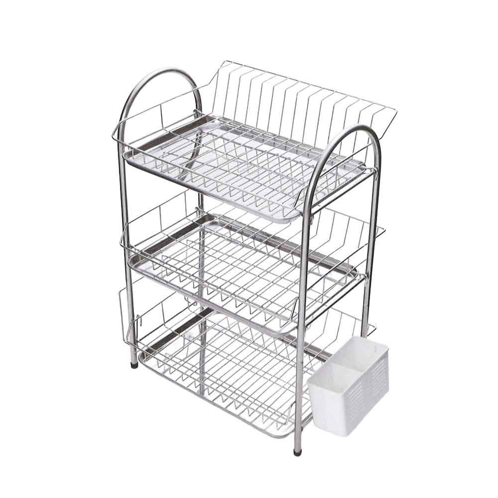 ステンレス水切りラック 3段, ステンレス, 3段