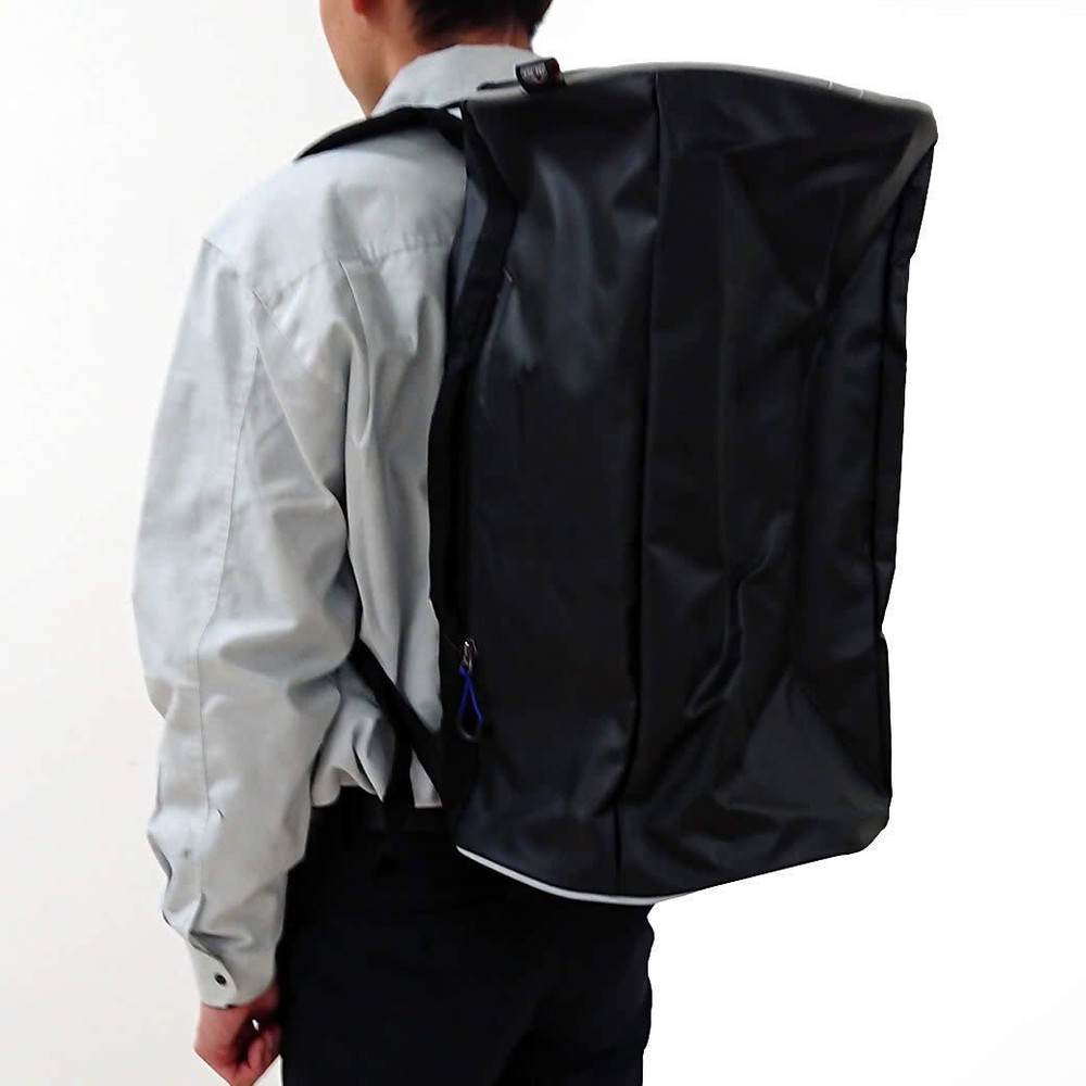 防水生地を使った2ＷＡＹボストンバッグ, ブラック, 約30L