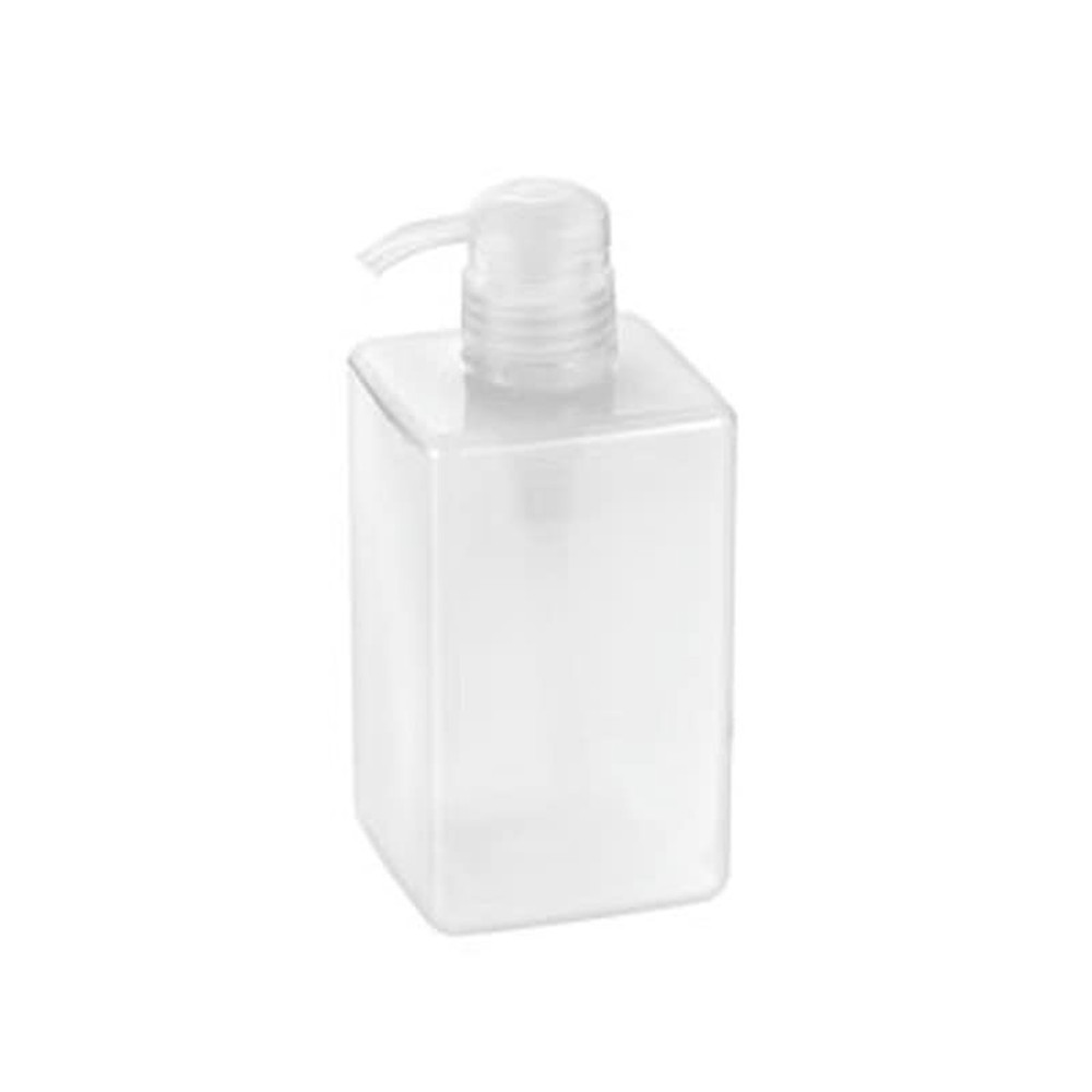 PETボンプボトル角, シアーホワイト, 600ml