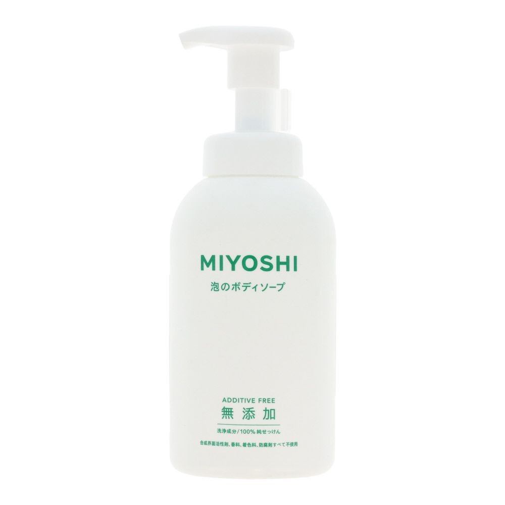 MIYOSHI　無添加せっけん　泡のボディソープ, 泡タイプ, 500ml
