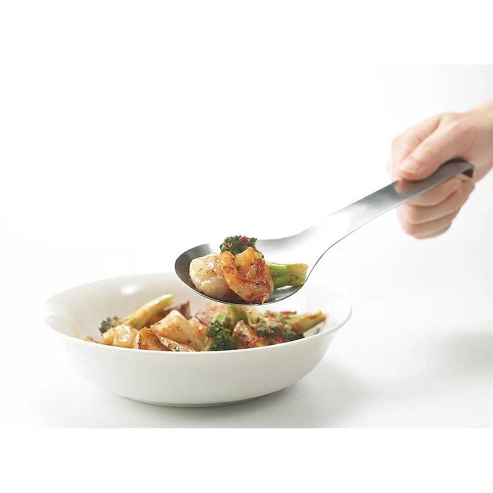 ヨシカワ EAトCO スクウ サービングスプーン Suqu serving spoon, ステンレス, 幅65mm&times;奥行230mm&times;高さ22mm