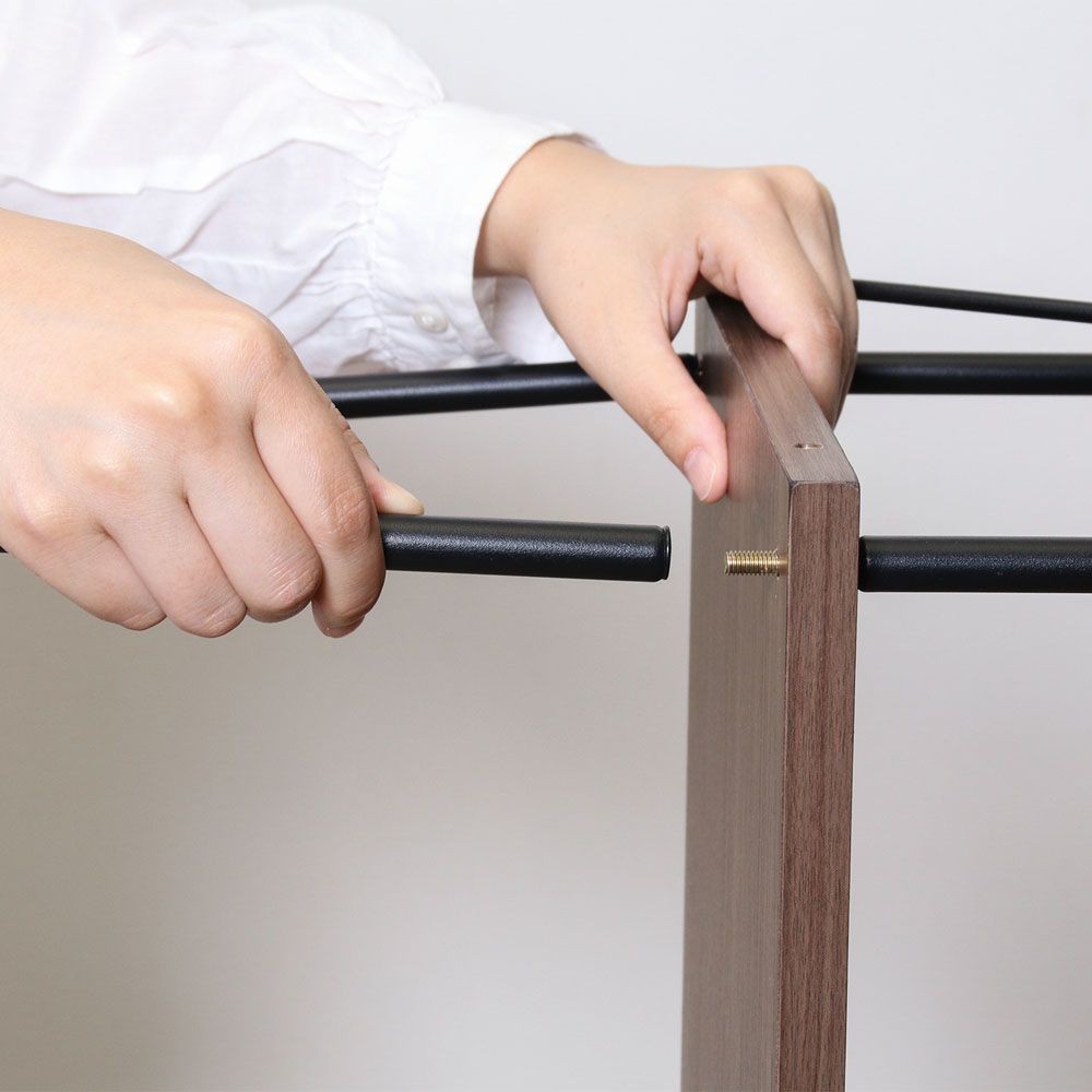 不二貿易 ＥＺＢＯツイストロック　オープンラック５段　ＭＢＲ【メーカー直送・代引不可】, ライトブラウン, 幅615mm&times;奥行306mm&times;高さ1390mm