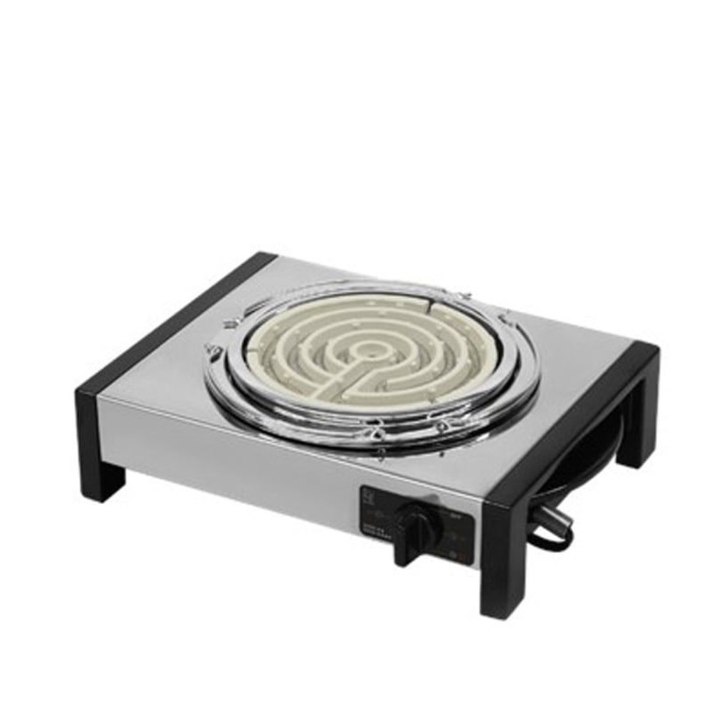 シュアー　電気コンロ　SK‐65V, ステンレス, 幅290&times;奥行220&times;高さ85mm