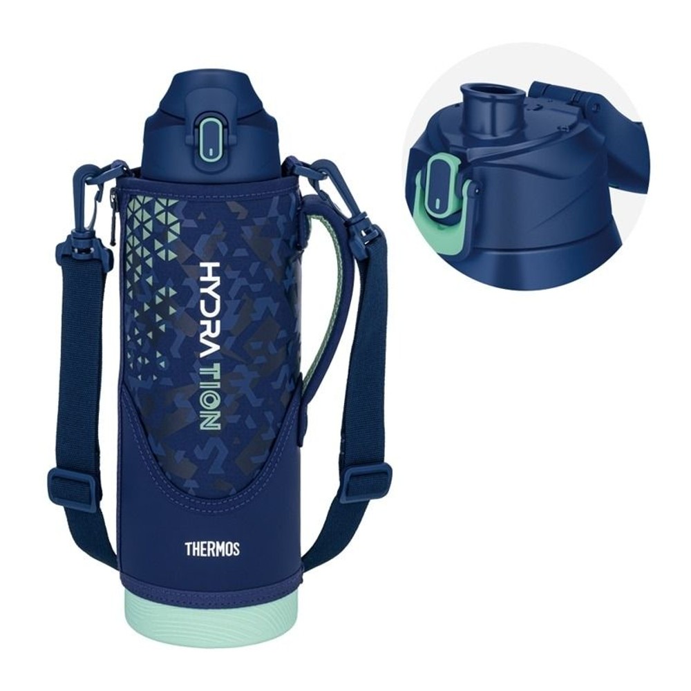 サーモス　真空断熱スポーツボトル ＦＪＳー１５００Ｆ ＮＶＭＴ, ネイビーミント, 1.5L