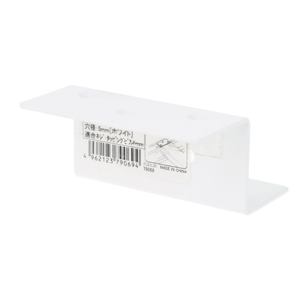 DAIDOHANT 2&times;4サポート Z型 タイプ1 24-Z-WH, ホワイト, 1個入り