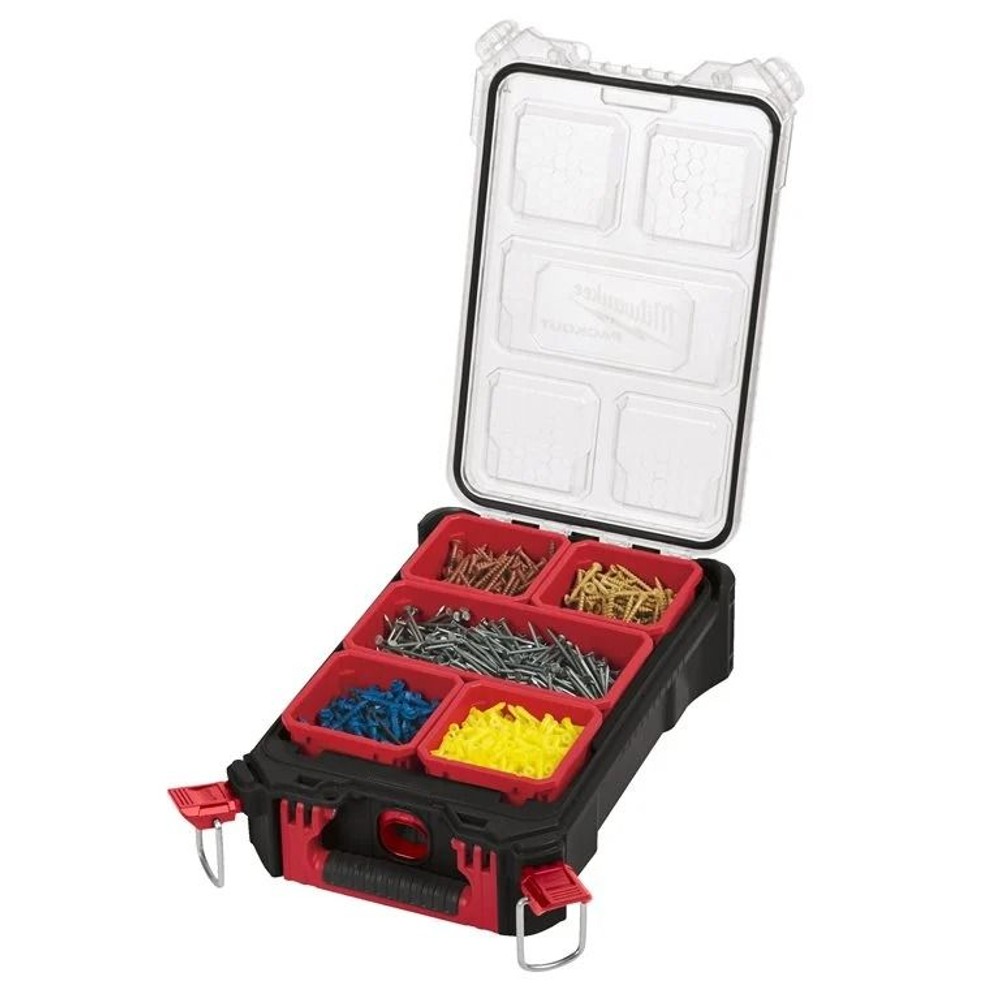 【数量限定】 milwaukee PACKOUT オーガナイザー ブラック Sサイズ, 黒, Sサイズ