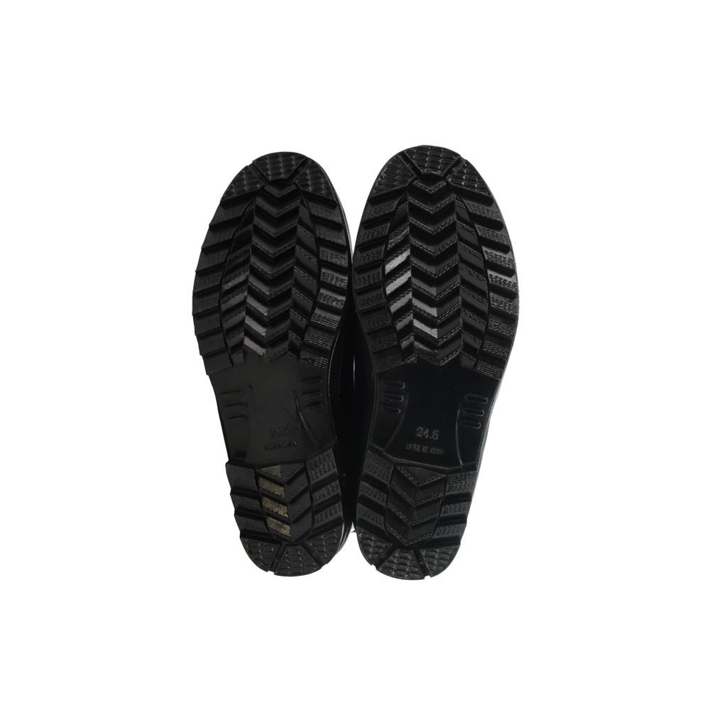 裏地に吸湿速乾生地をつかった紳士軽半長靴, 黒, 24.5cm