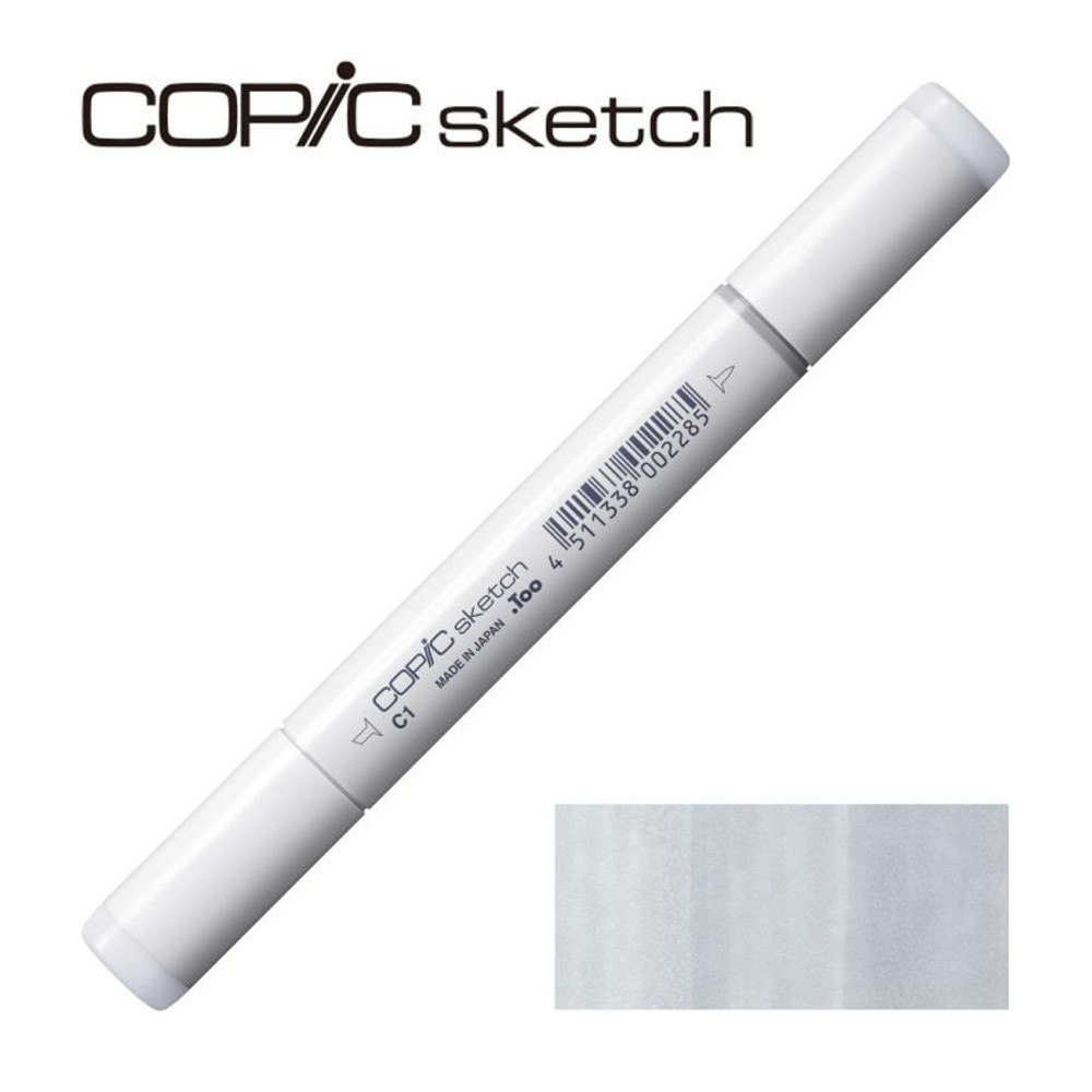 コピックスケッチ C-1 クールグレイ No.1,  C-1 クールグレイ, スケッチ