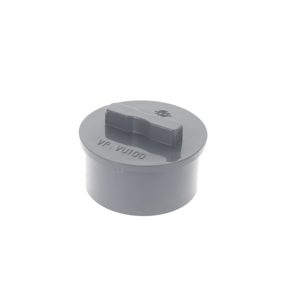 DV継手　掃除口　100, グレー, 100mm