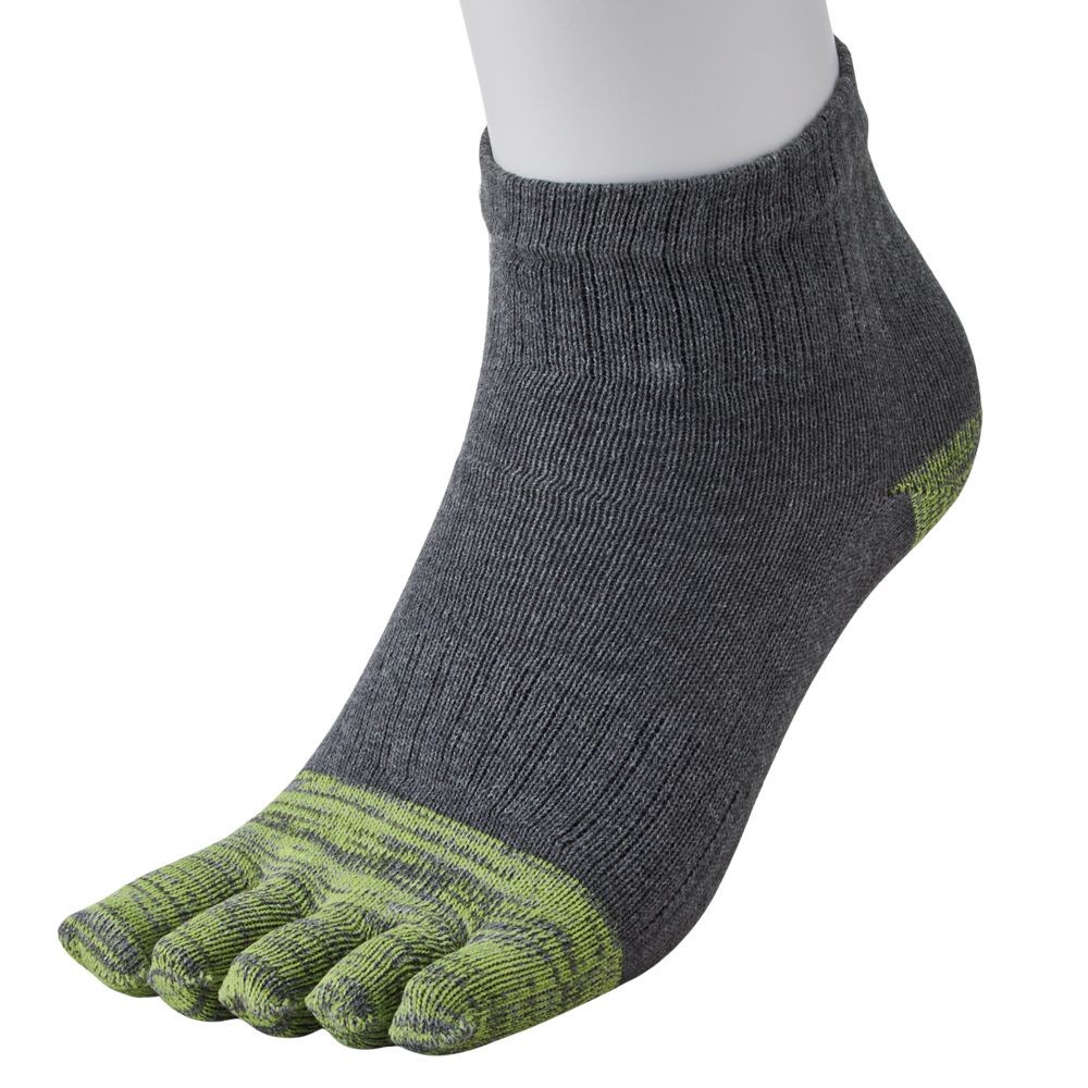 WIZ'A ウィザ 消臭・抗菌　銀イオン６Ｐ　５本指アンクル丈　アソート, 杢柄・アソート, 25.0〜27.0cm