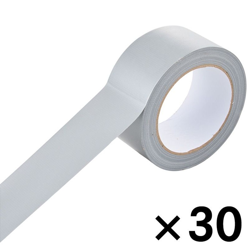 WIZ'A ウィザ 梱包用カラー布テープ灰　（約）幅５０ｍｍ&times;長さ２５ｍ&times;３０個セット, 灰, 幅５０ｍｍ&times;長さ２５ｍ