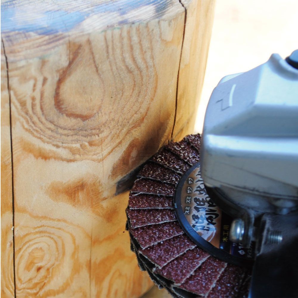 ヤナセ（YANASE） 隅隅削削　木工用　ディスクペーパー　１００×１５　Ａ＃３６ SZA02, ブラウン, #36